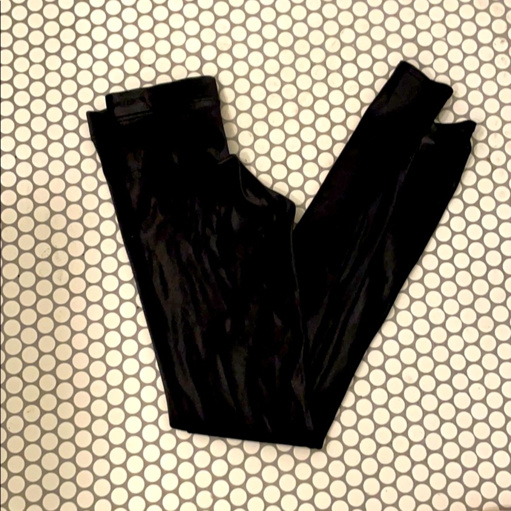 Black milk shiny black leggings small